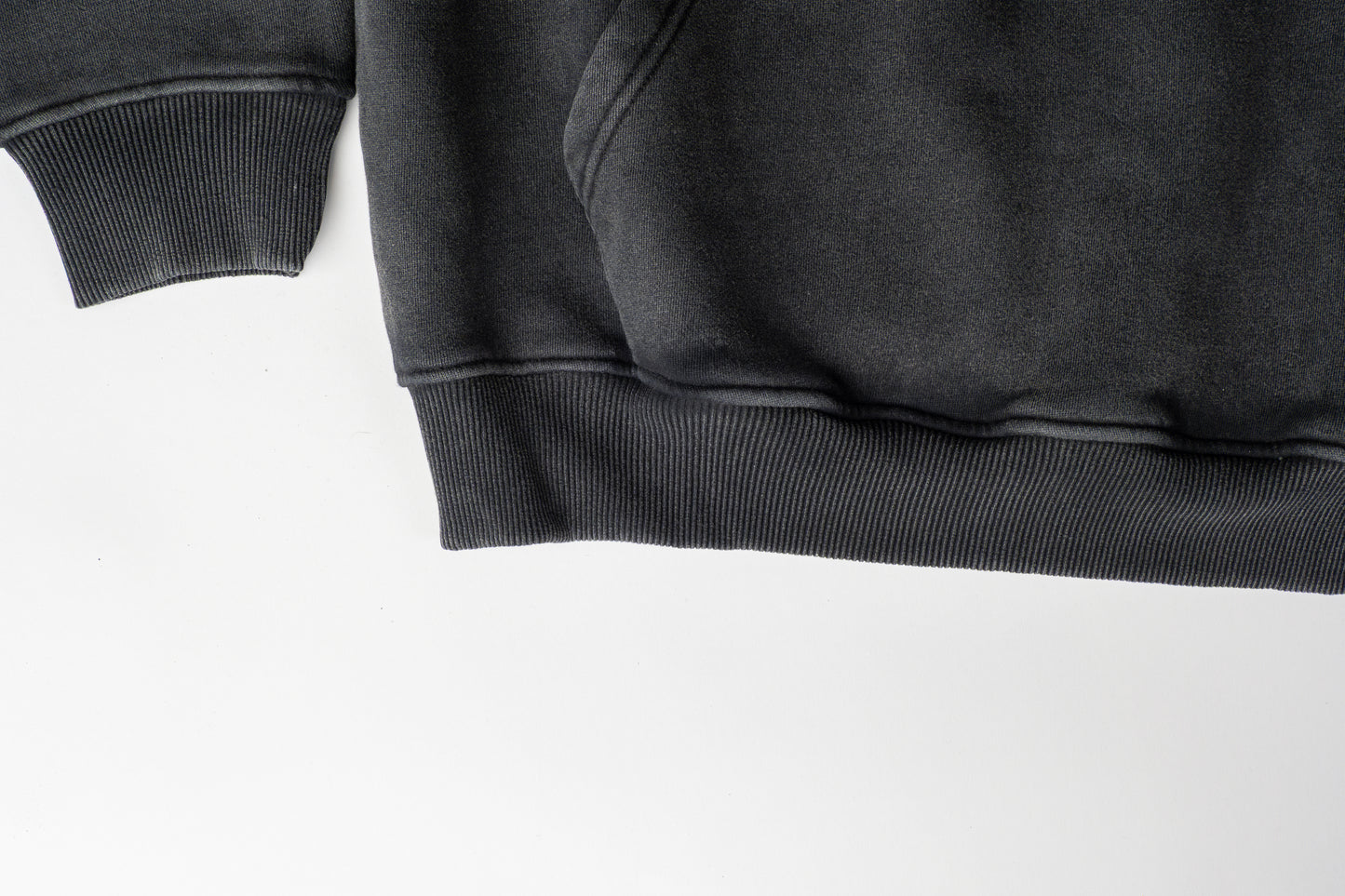 Steel Gray Acid Wash Oversized Hoodie