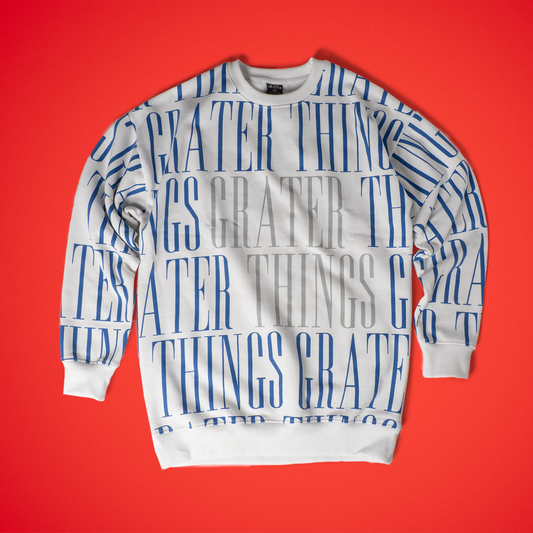 Pure White Magazine Crew Neck Sweatshirt