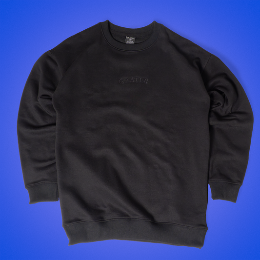 Cosmos Black Release Crew Neck Sweatshirt