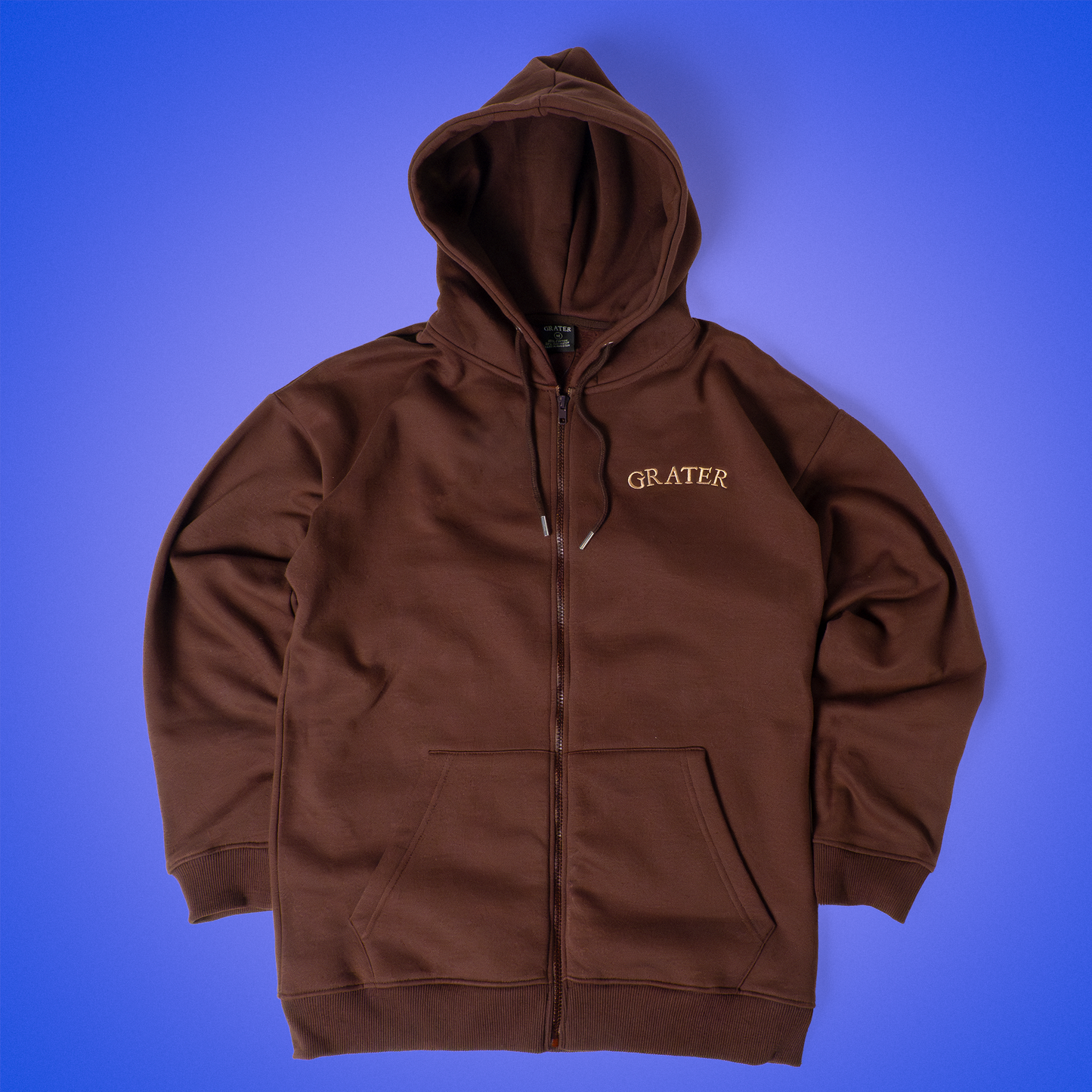 Mocha Brown Release Zip-Up Hoodie