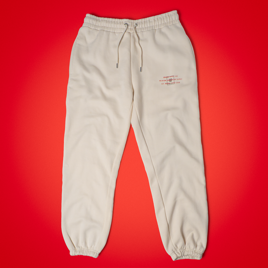 Butter Cream Stamp Sweatpants