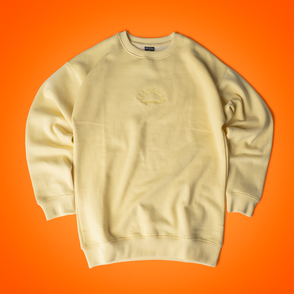 Sunshine Yellow Sun Crew Neck