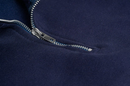 Navy Blue Quarter Zip Pullover