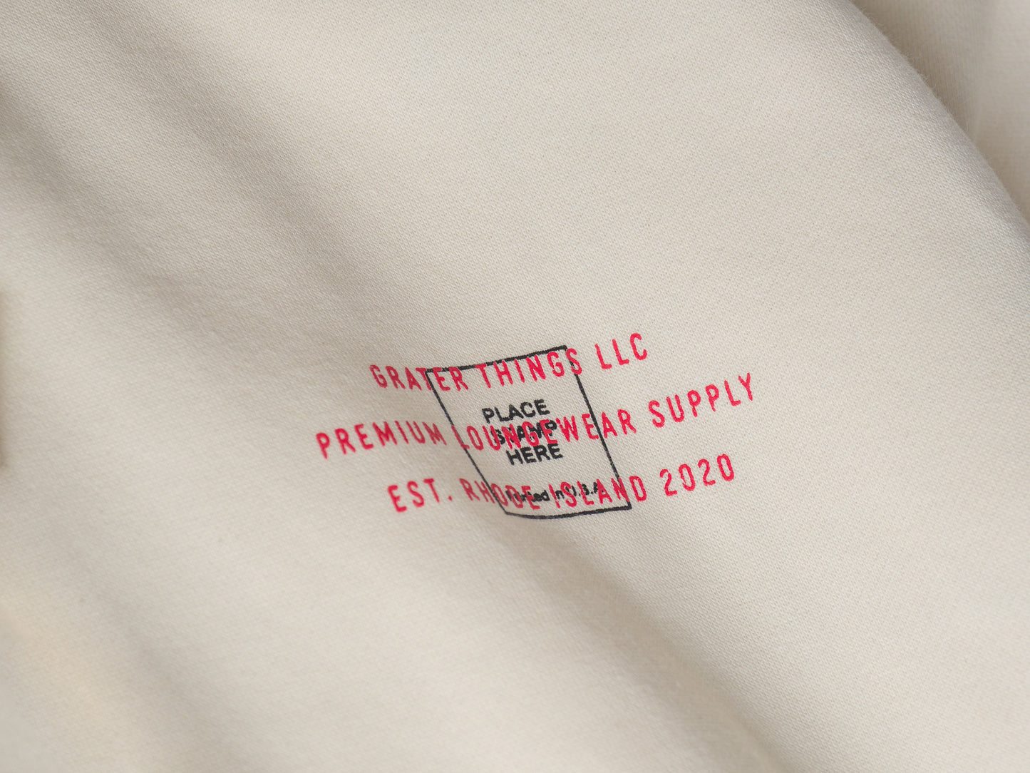 Butter Cream Stamp Hoodie