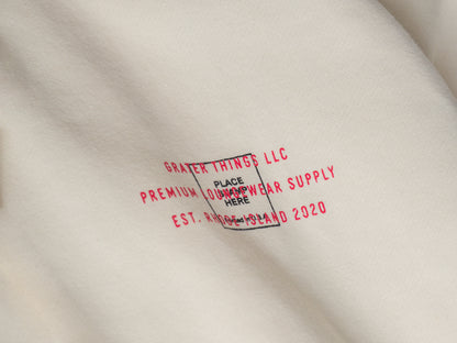 Butter Cream Stamp Hoodie