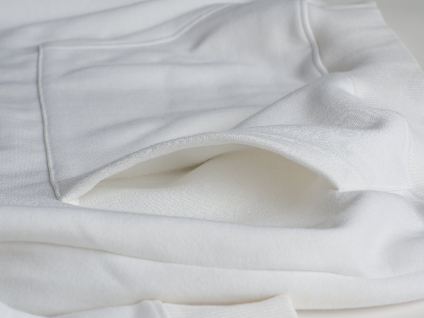 Pure White Retro Logo Hoodie