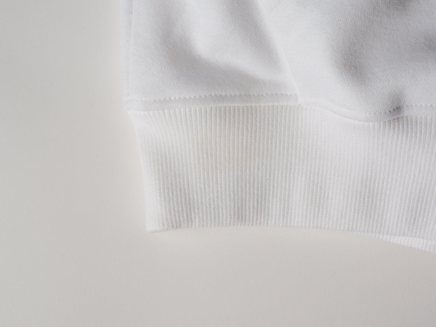 Pure White Retro Logo Hoodie