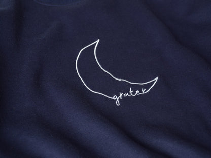 Navy Blue Moon Crew Neck