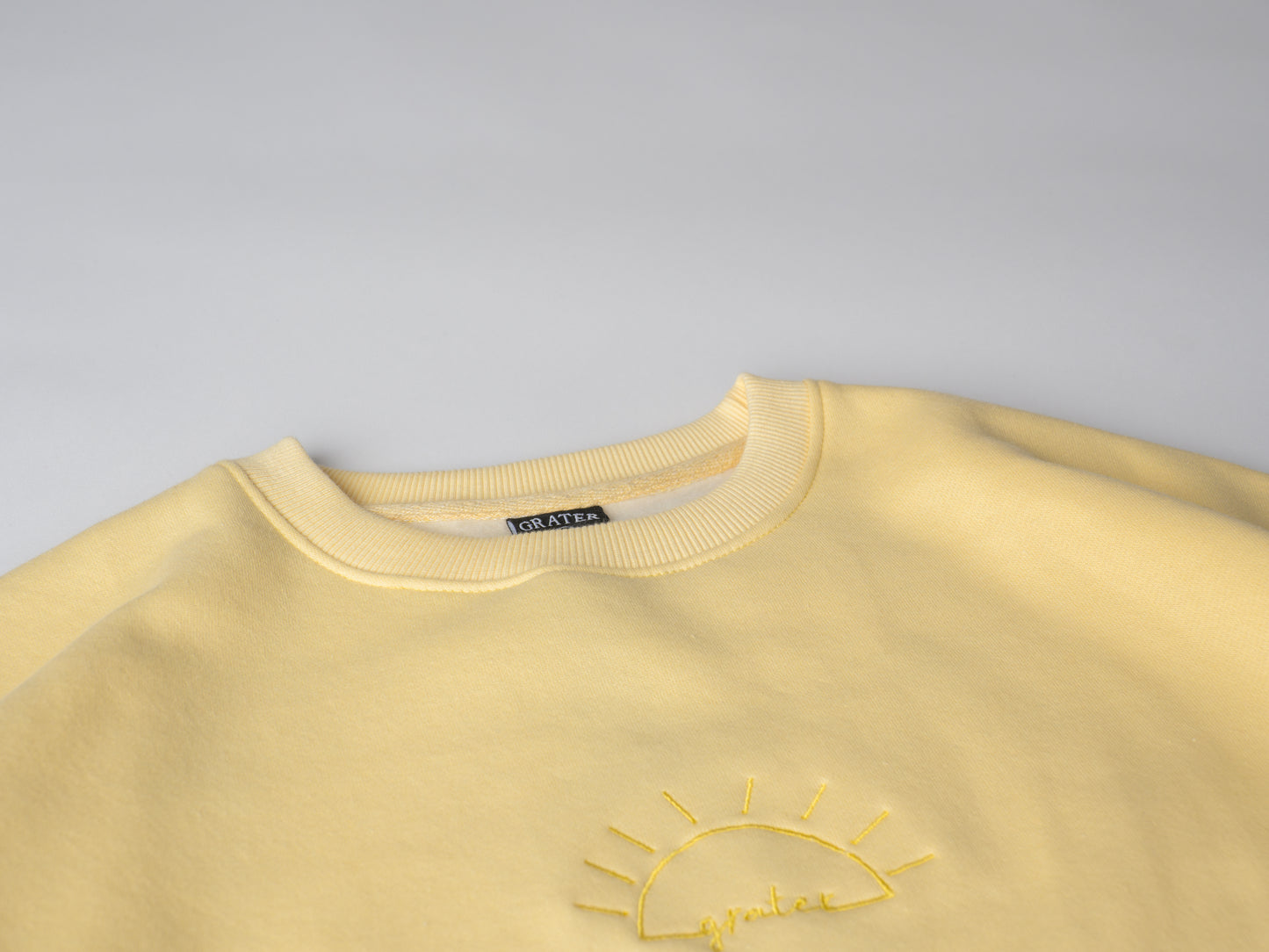 Sunshine Yellow Sun Crew Neck