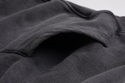Steel Gray Acid Wash Oversized Hoodie