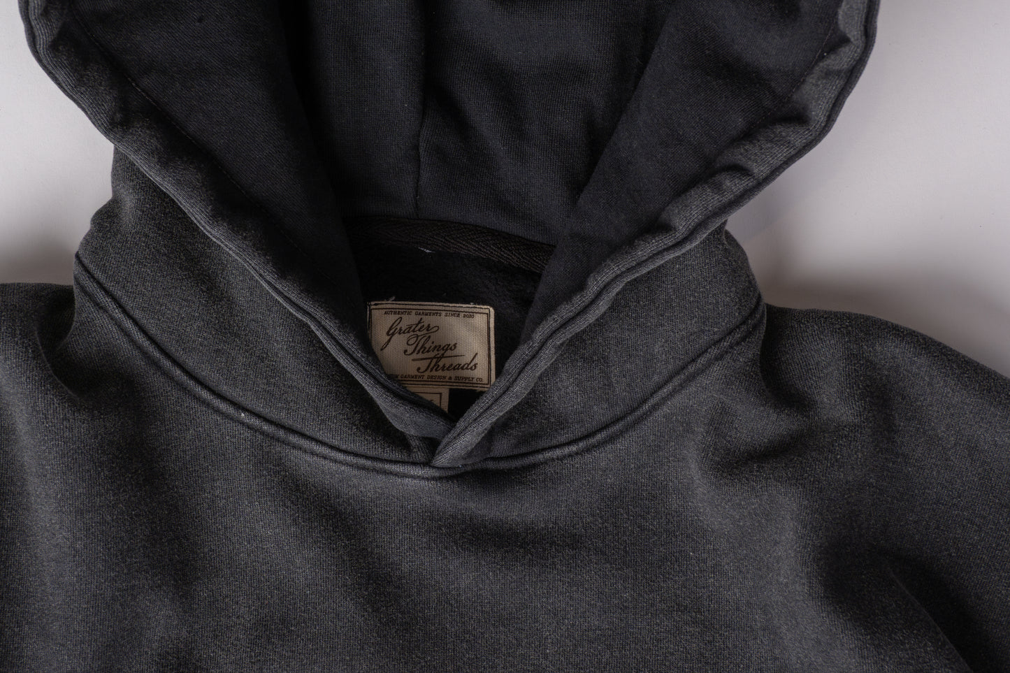 Steel Gray Acid Wash Oversized Hoodie