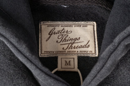 Steel Gray Acid Wash Oversized Hoodie