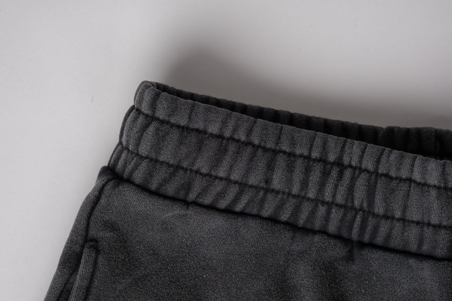 Steel Gray Acid Wash Sweatpants Straight Leg
