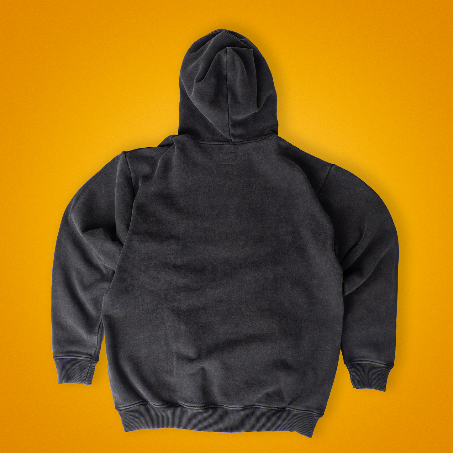 Steel Gray Acid Wash Oversized Hoodie