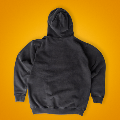 Steel Gray Acid Wash Oversized Hoodie