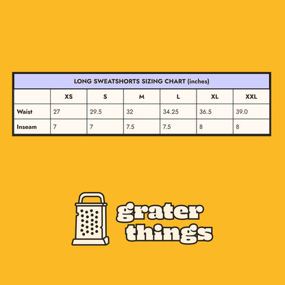 Sandy & Sharp Sweatshorts 7.5" Inseam 🏖️