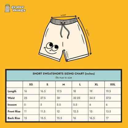 Mild & Muenster Sweatshorts 5.5" Inseam 😶‍🌫️