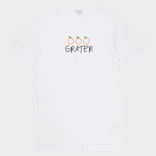 Pure White Triple Orange T-Shirt